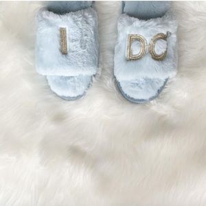 New Dearfoams Women's I Do Bride Slippers for Weddings and Bachelorette Party